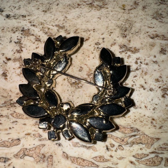 RHINESTONE LISNER EARRINGS NECKLACE BROOCH VINTAGE JEWELRY LOT - Picture 8 of 10